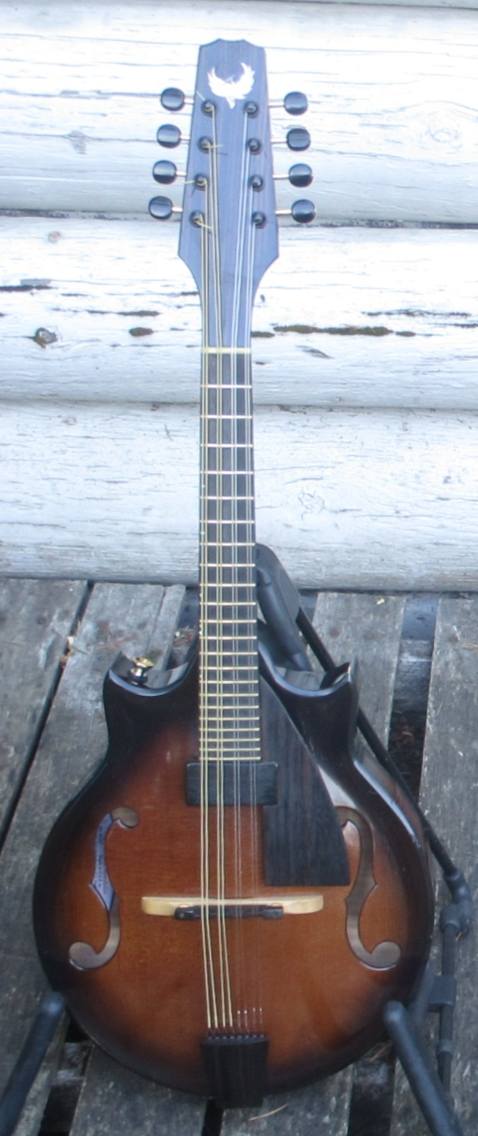 Mandolin Set,Coated Wire Mandolin String Rose Wood Mandolin Bridge,Chrome Plated Tailpiece 